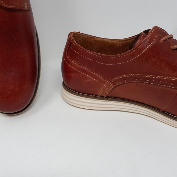 VOSTEY Men's Casual Leather Oxford - Picture 13 of 14